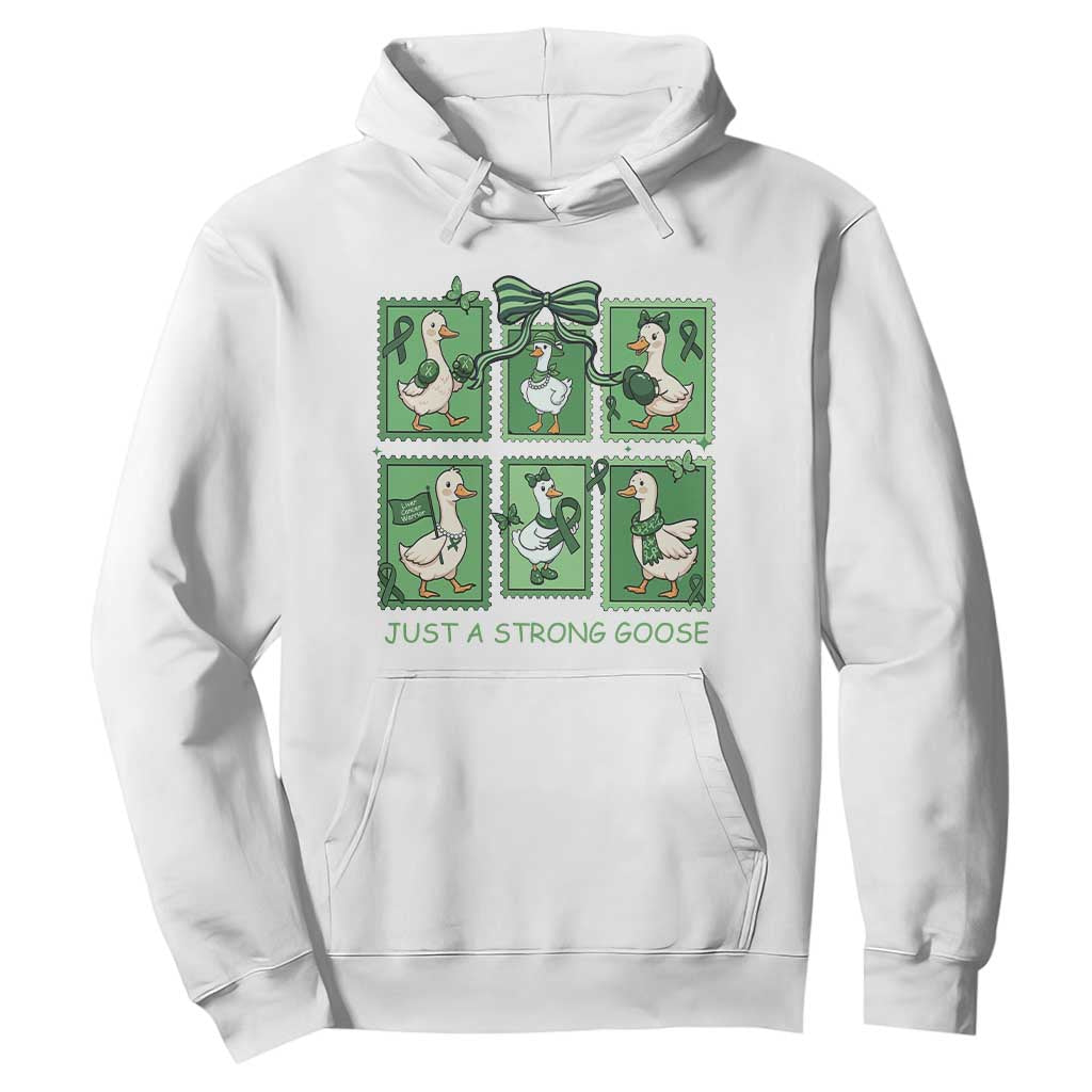 Funny Liver Cancer Warrior Support Gift Hoodie Just A Strong Goose