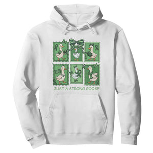 Funny Liver Cancer Warrior Support Gift Hoodie Just A Strong Goose