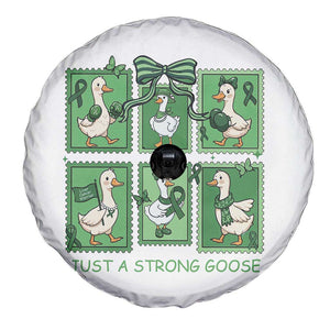 Funny Liver Cancer Warrior Support Gift Spare Tire Cover Just A Strong Goose