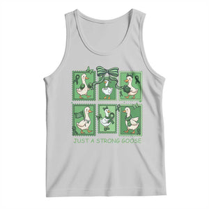 Funny Liver Cancer Warrior Support Gift Tank Top Just A Strong Goose