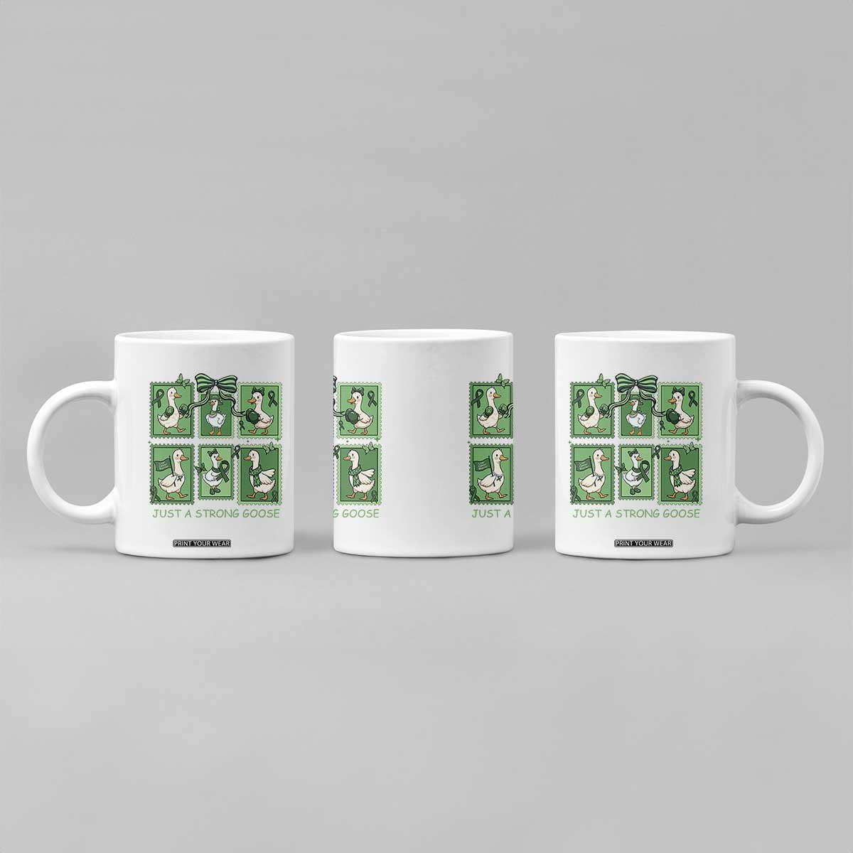 Funny Liver Cancer Warrior Support Gift Coffee Mug Just A Strong Goose