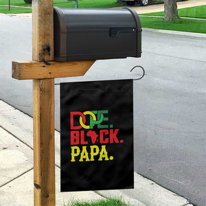 Dope Black Papa Garden Flag Melanin King Fathers Day Gift