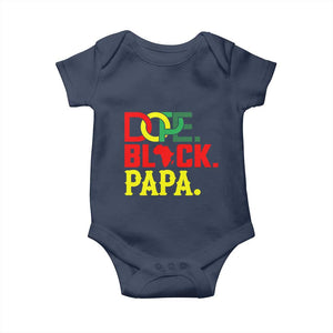 Dope Black Papa Baby Onesie Melanin King Fathers Day Gift