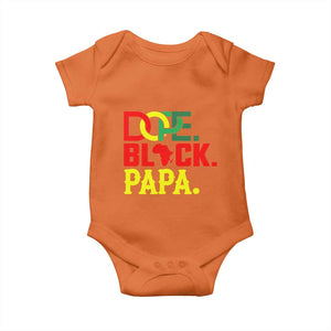 Dope Black Papa Baby Onesie Melanin King Fathers Day Gift