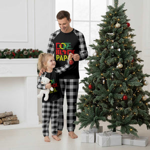 Dope Black Papa Plaid Pajama Set Melanin King Fathers Day Gift