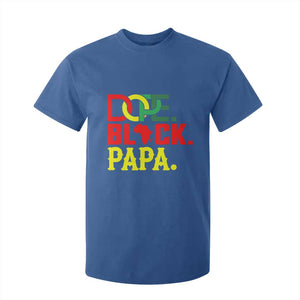 Dope Black Papa T Shirt For Kid Melanin King Fathers Day Gift