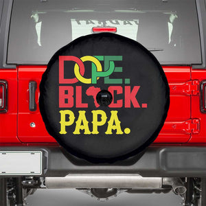 Dope Black Papa Spare Tire Cover Melanin King Fathers Day Gift