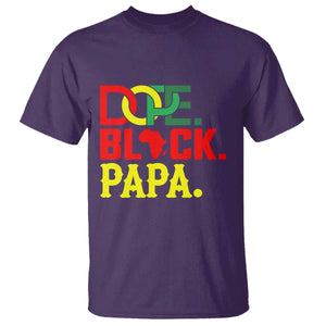 Dope Black Papa T Shirt Melanin King Fathers Day Gift