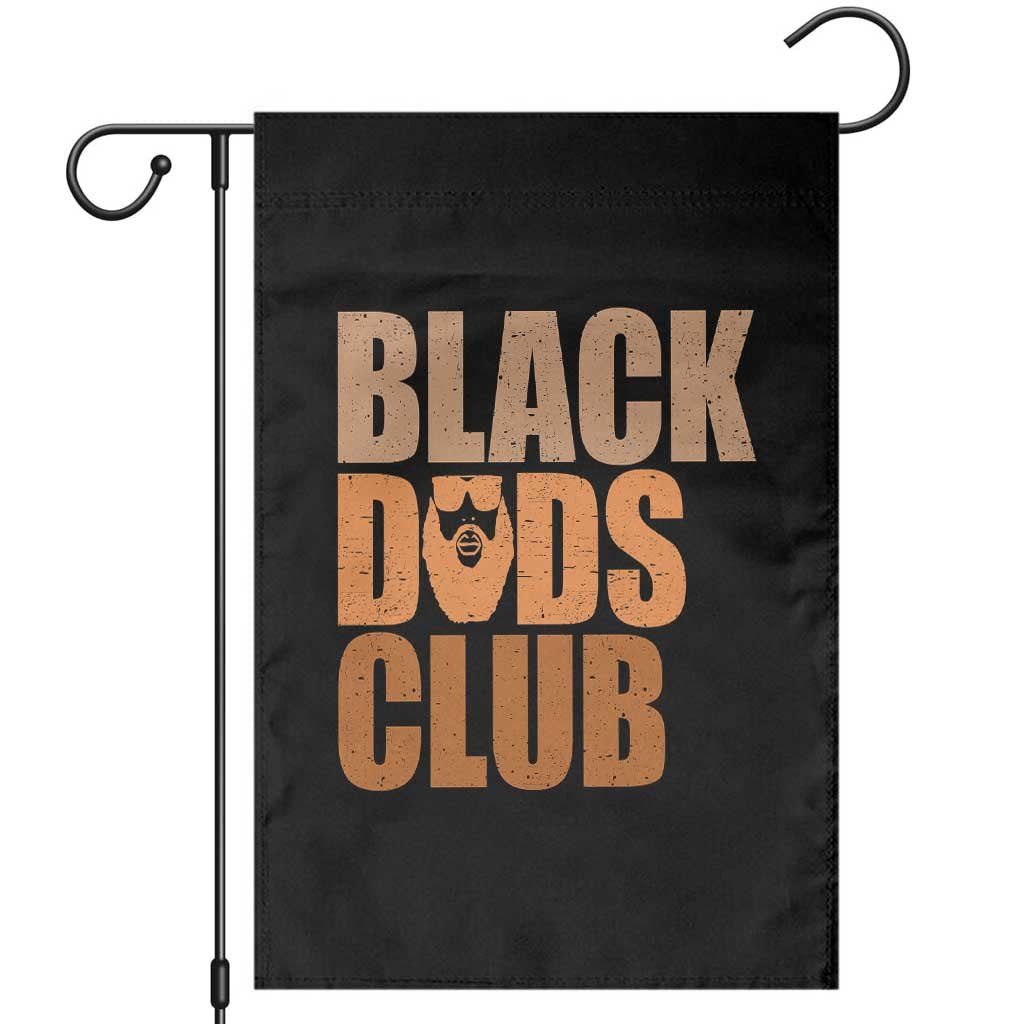 Black Dads Club Garden Flag African American Fathers Day Gift