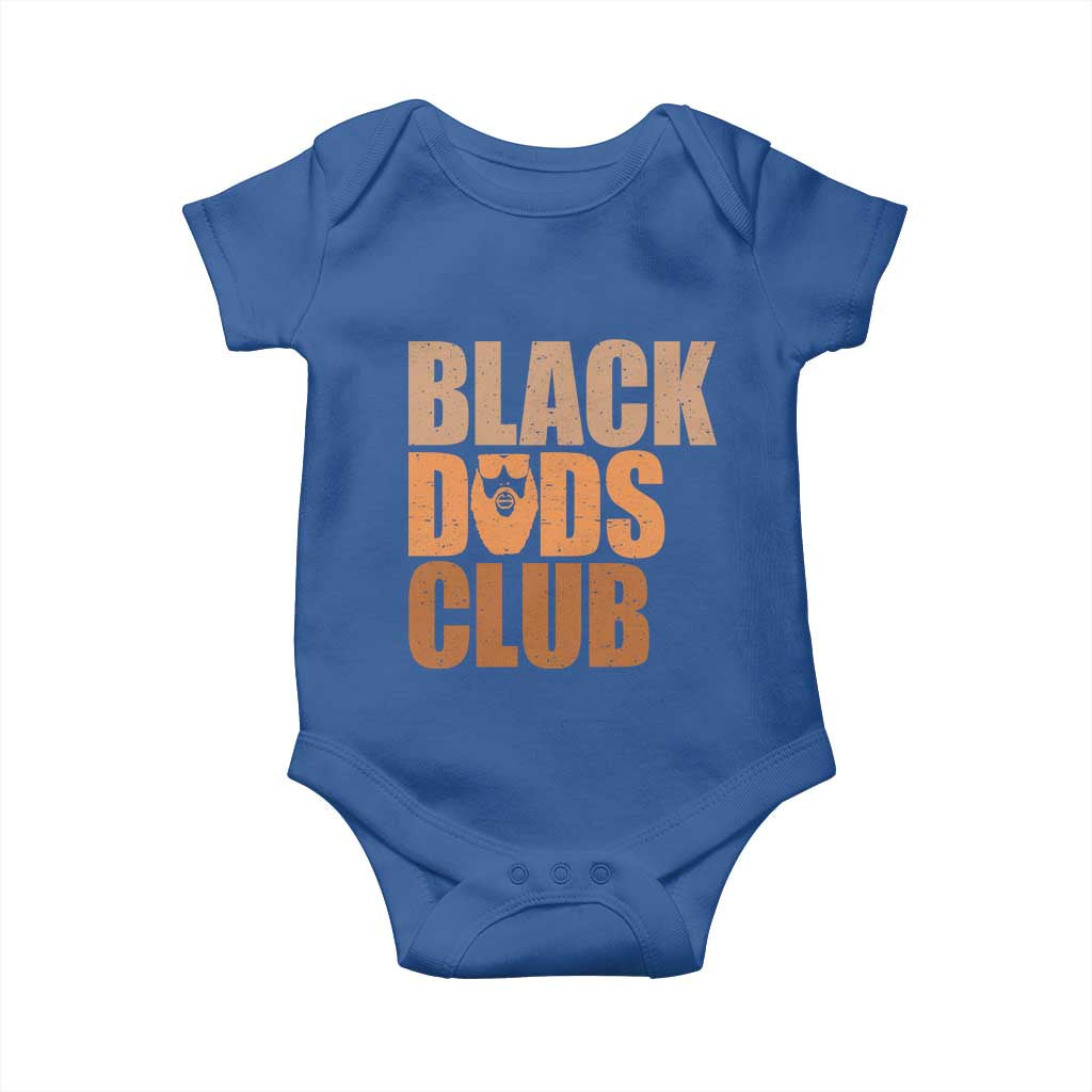 Black Dads Club Baby Onesie African American Fathers Day Gift