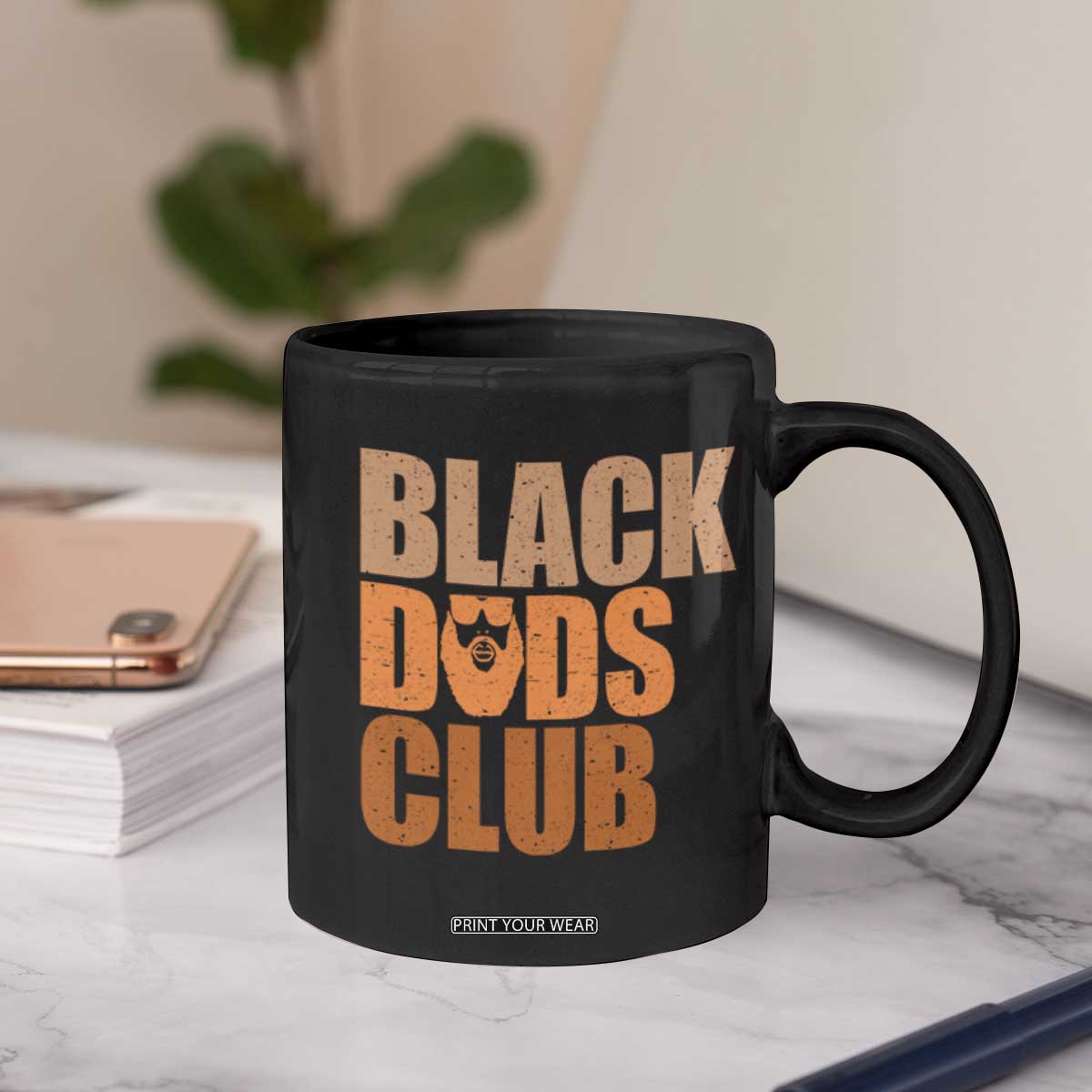 Black Dads Club Coffee Mug African American Fathers Day Gift