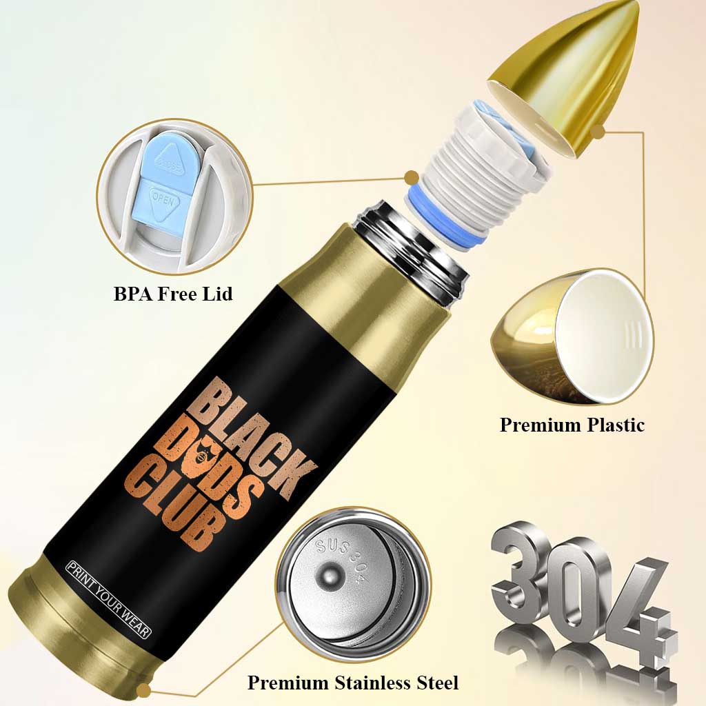 Black Dads Club Bullet Tumbler African American Fathers Day Gift