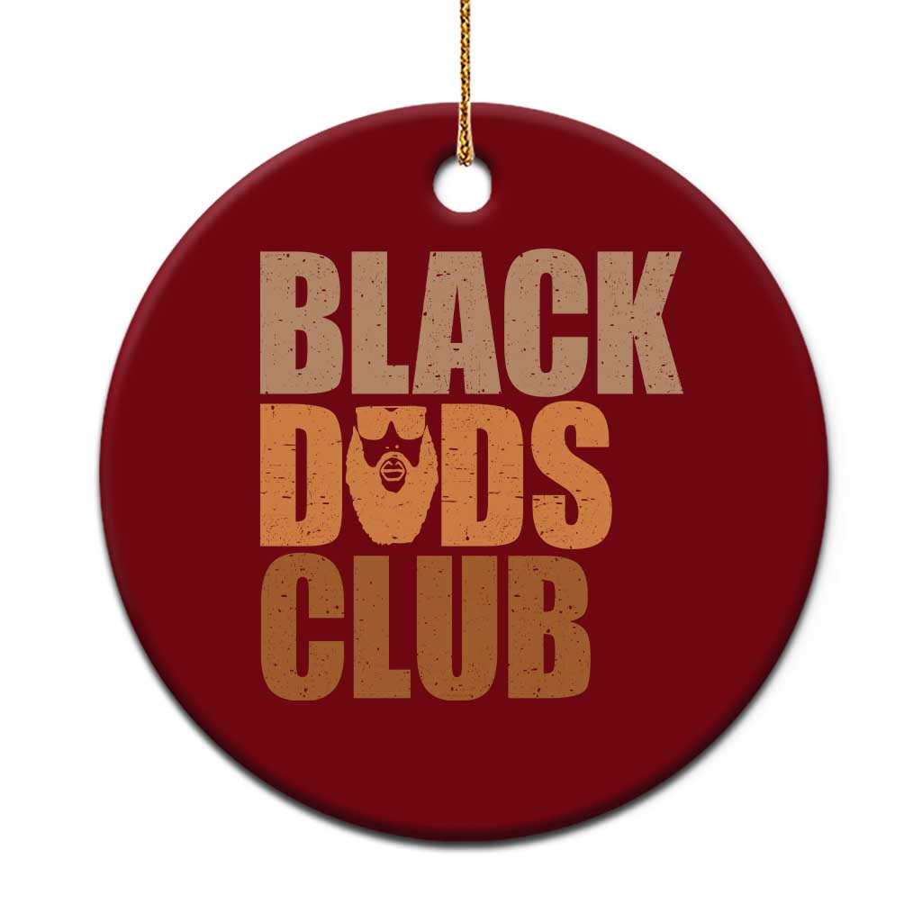 Black Dads Club Ceramic Ornament African American Fathers Day Gift TS12 1pc Red Print Your Wear
