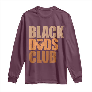 Black Dads Club Long Sleeve Shirt African American Fathers Day Gift
