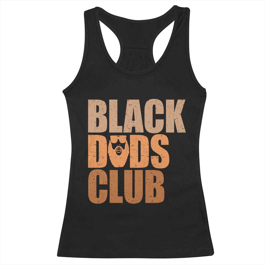 Black Dads Club Racerback Tank Top African American Fathers Day Gift