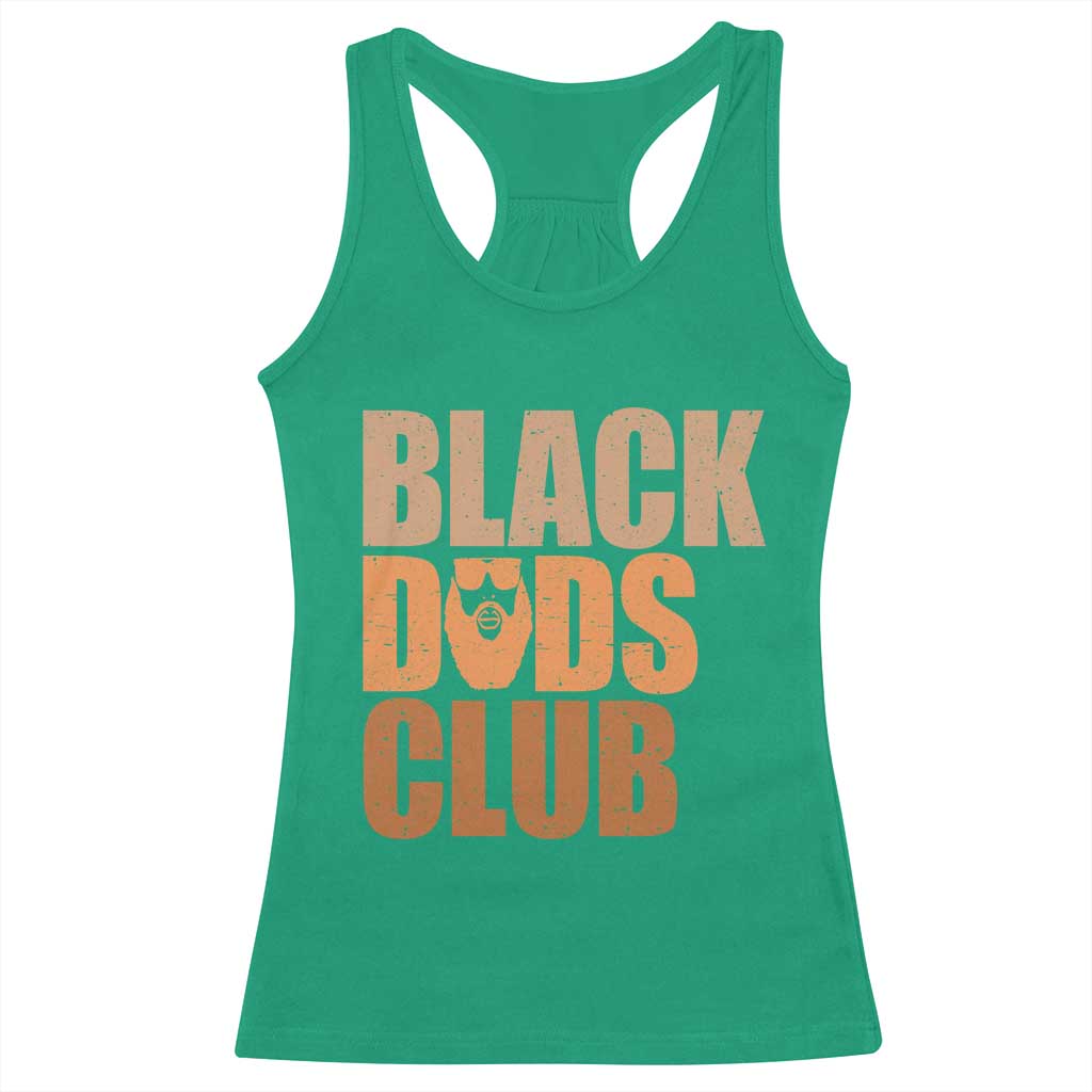 Black Dads Club Racerback Tank Top African American Fathers Day Gift