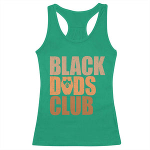 Black Dads Club Racerback Tank Top African American Fathers Day Gift