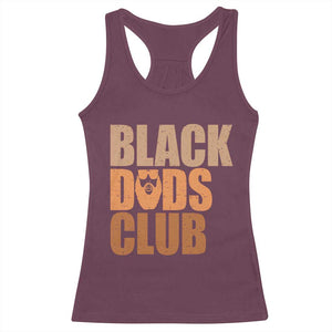 Black Dads Club Racerback Tank Top African American Fathers Day Gift