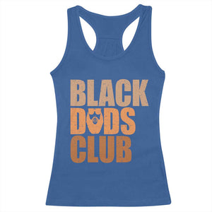 Black Dads Club Racerback Tank Top African American Fathers Day Gift