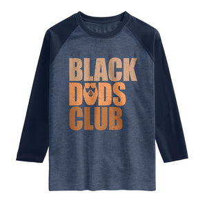 Black Dads Club Raglan Shirt African American Fathers Day Gift