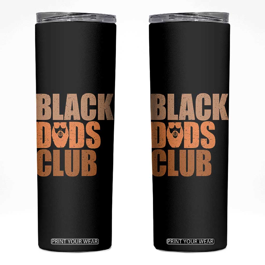 Black Dads Club Skinny Tumbler African American Fathers Day Gift