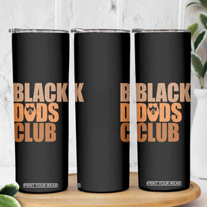 Black Dads Club Skinny Tumbler African American Fathers Day Gift