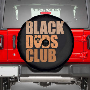 Black Dads Club Spare Tire Cover African American Fathers Day Gift