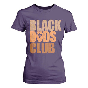 Black Dads Club T Shirt For Women African American Fathers Day Gift