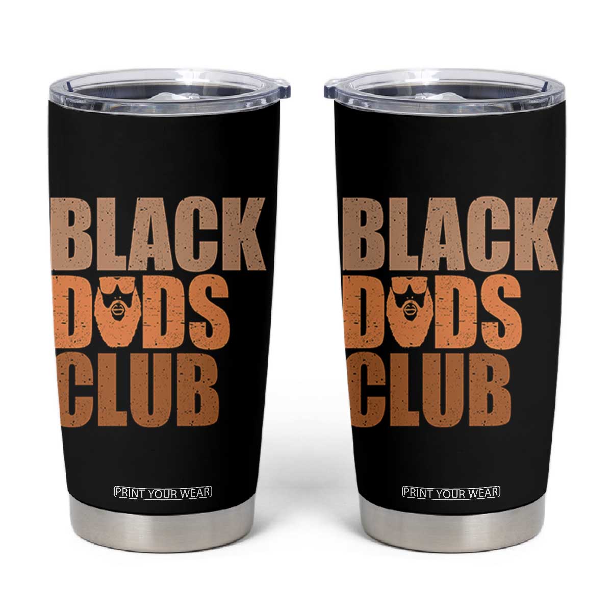 Black Dads Club Tumbler Cup African American Fathers Day Gift