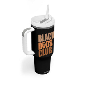 Black Dads Club Tumbler With Handle African American Fathers Day Gift