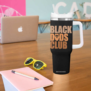 Black Dads Club Tumbler With Handle African American Fathers Day Gift