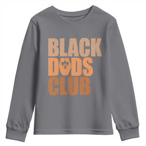 Black Dads Club Youth Sweatshirt African American Fathers Day Gift