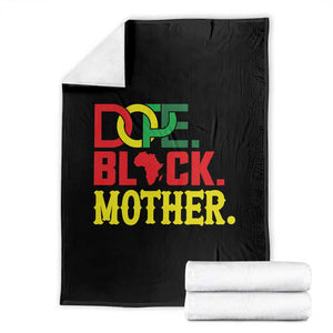Proud African American Mom Gift Throw Blanket Dope Black Mother