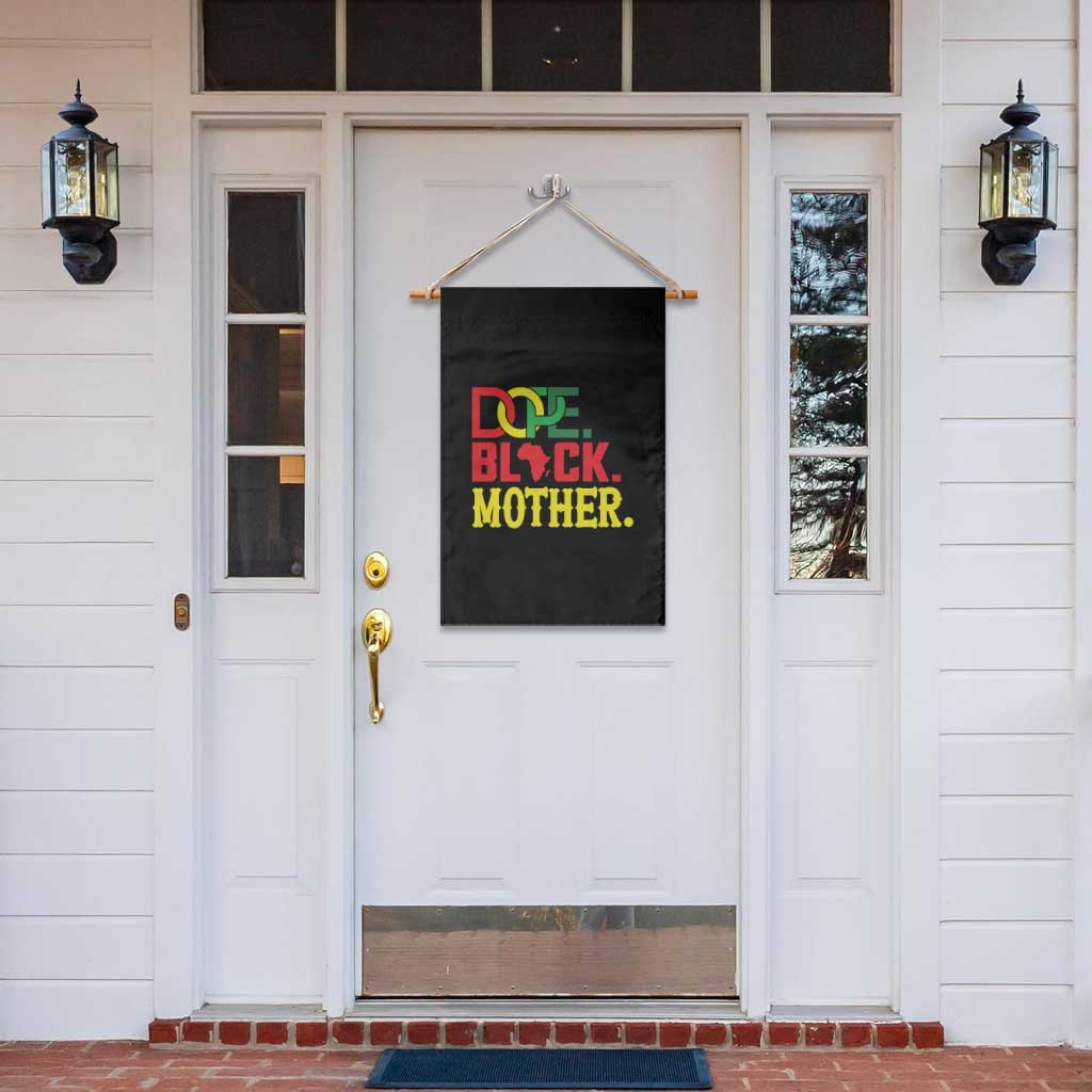 Proud African American Mom Gift Garden Flag Dope Black Mother