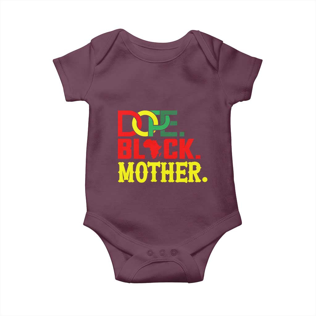 Proud African American Mom Gift Baby Onesie Dope Black Mother