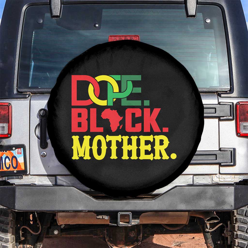 Proud African American Mom Gift Spare Tire Cover Dope Black Mother TS12 No hole Black Print Your Wear