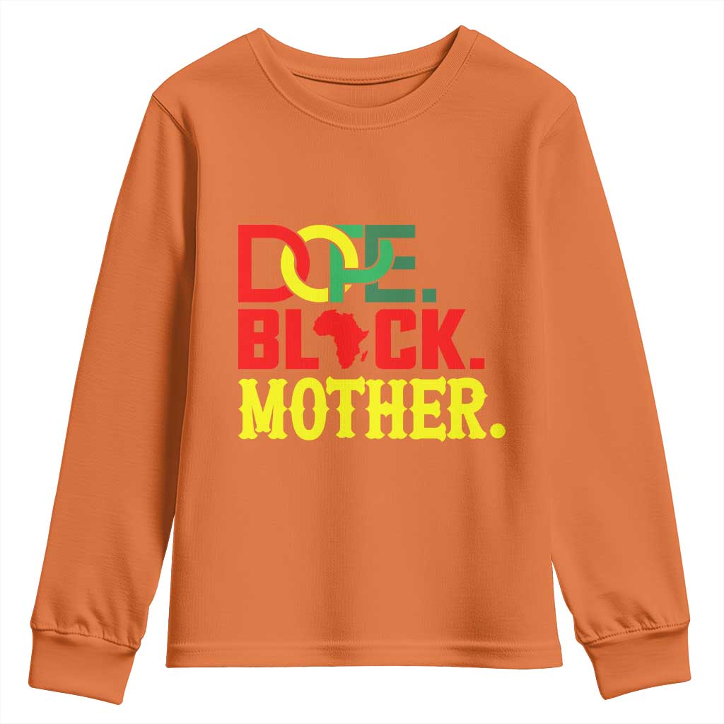Proud African American Mom Gift Youth Sweatshirt Dope Black Mother