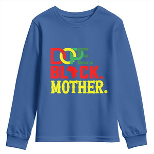 Proud African American Mom Gift Youth Sweatshirt Dope Black Mother