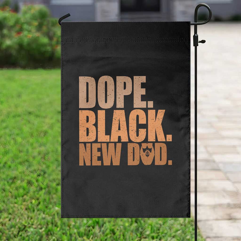 Proud Black New Dad Garden Flag African American Fathers Day Gift