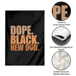 Proud Black New Dad Garden Flag African American Fathers Day Gift
