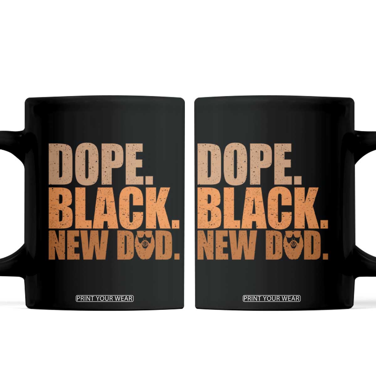 Proud Black New Dad Coffee Mug African American Fathers Day Gift