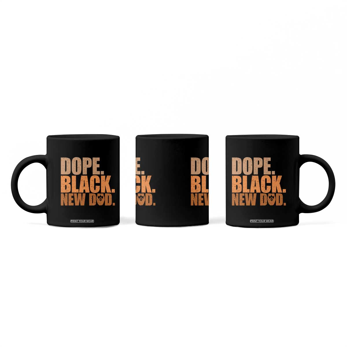 Proud Black New Dad Coffee Mug African American Fathers Day Gift