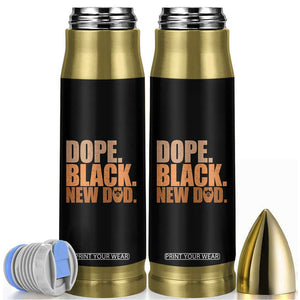 Proud Black New Dad Bullet Tumbler African American Fathers Day Gift