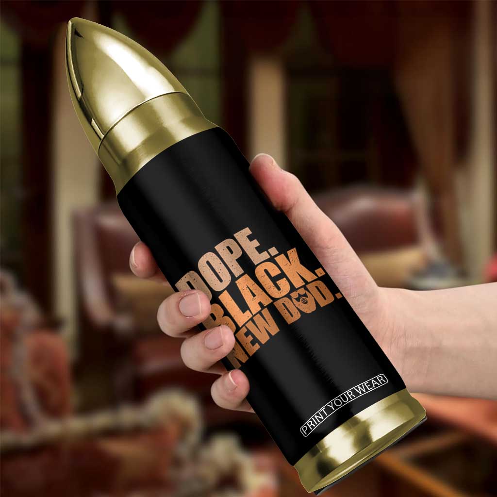 Proud Black New Dad Bullet Tumbler African American Fathers Day Gift