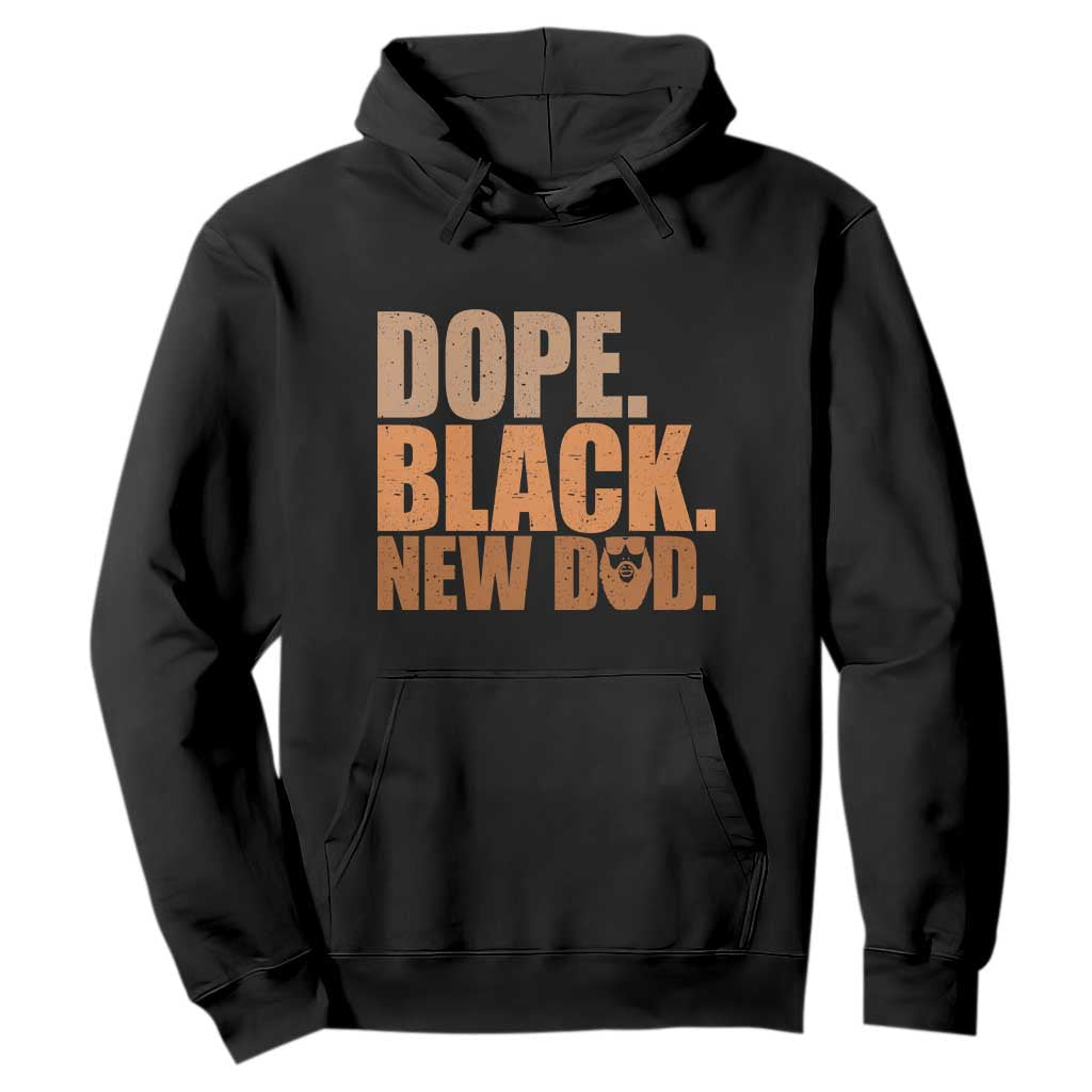 Proud Black New Dad Hoodie African American Fathers Day Gift TS12 Black Print Your Wear