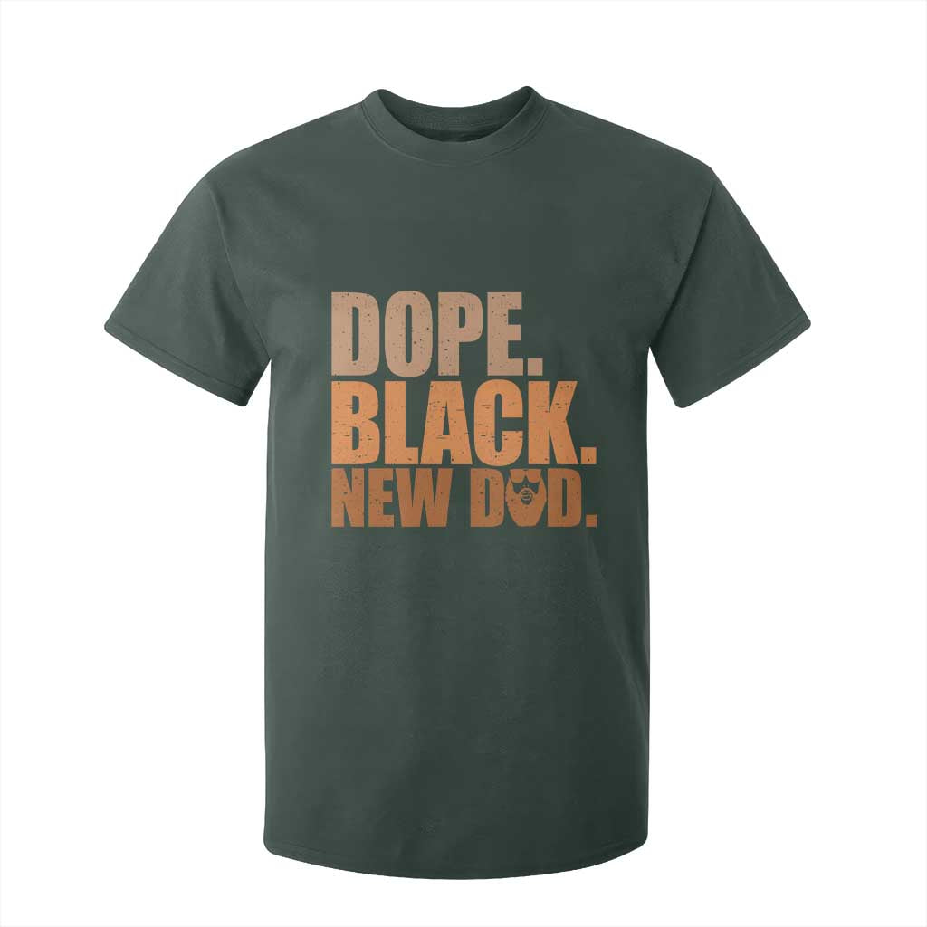 Proud Black New Dad T Shirt For Kid African American Fathers Day Gift