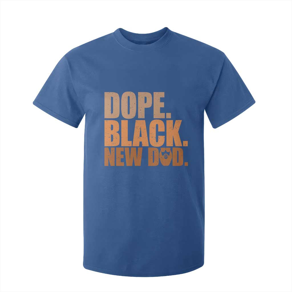 Proud Black New Dad T Shirt For Kid African American Fathers Day Gift