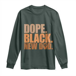 Proud Black New Dad Long Sleeve Shirt African American Fathers Day Gift