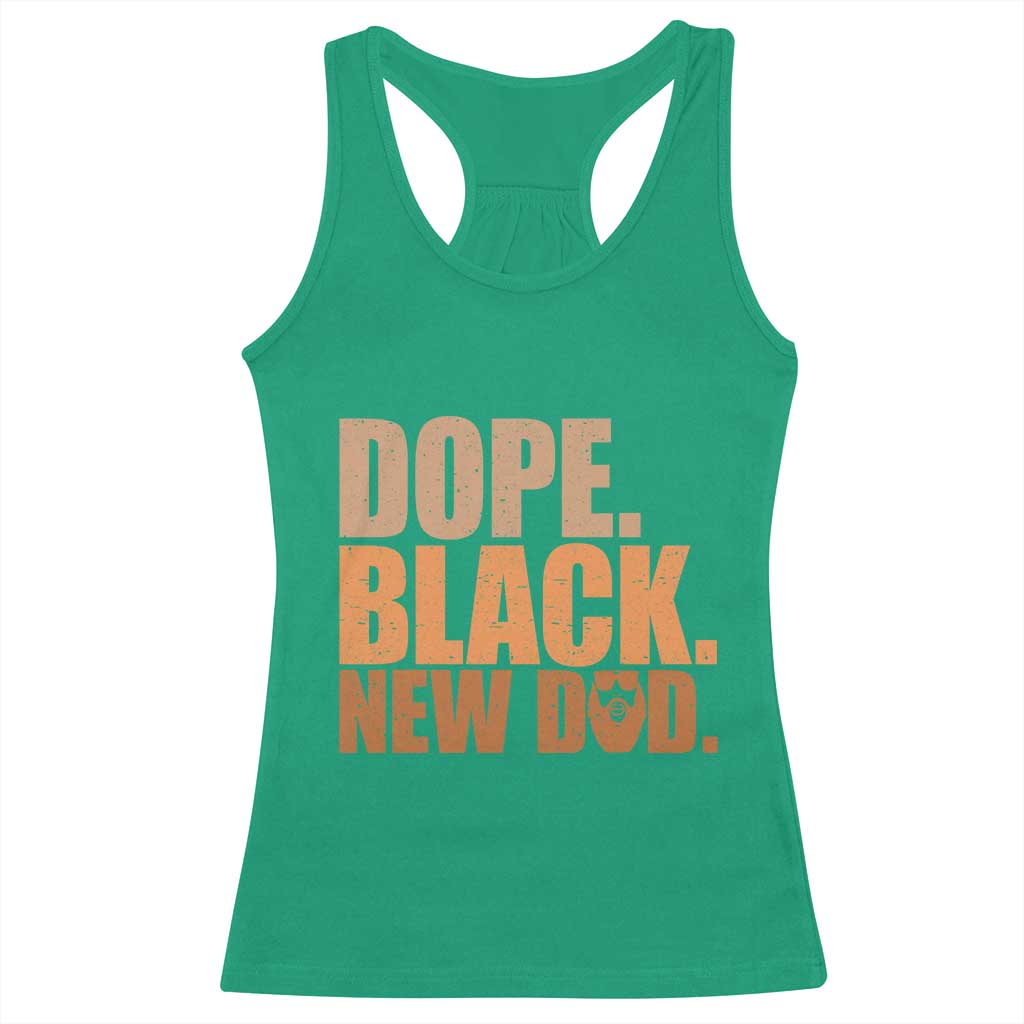Proud Black New Dad Racerback Tank Top African American Fathers Day Gift
