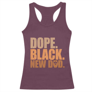 Proud Black New Dad Racerback Tank Top African American Fathers Day Gift